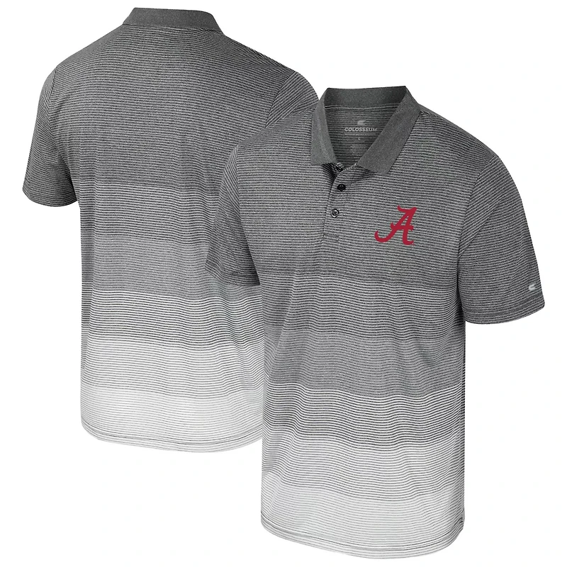 Colosseum Alabama Crimson Tide Striped Mesh Polo