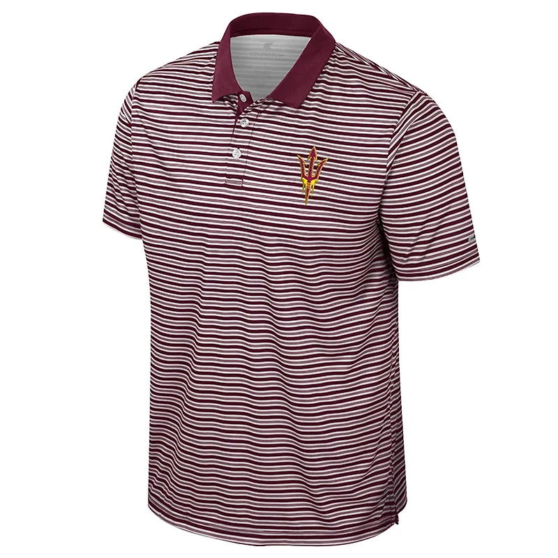 Colosseum Arizona State Sun Devils Striped Polo