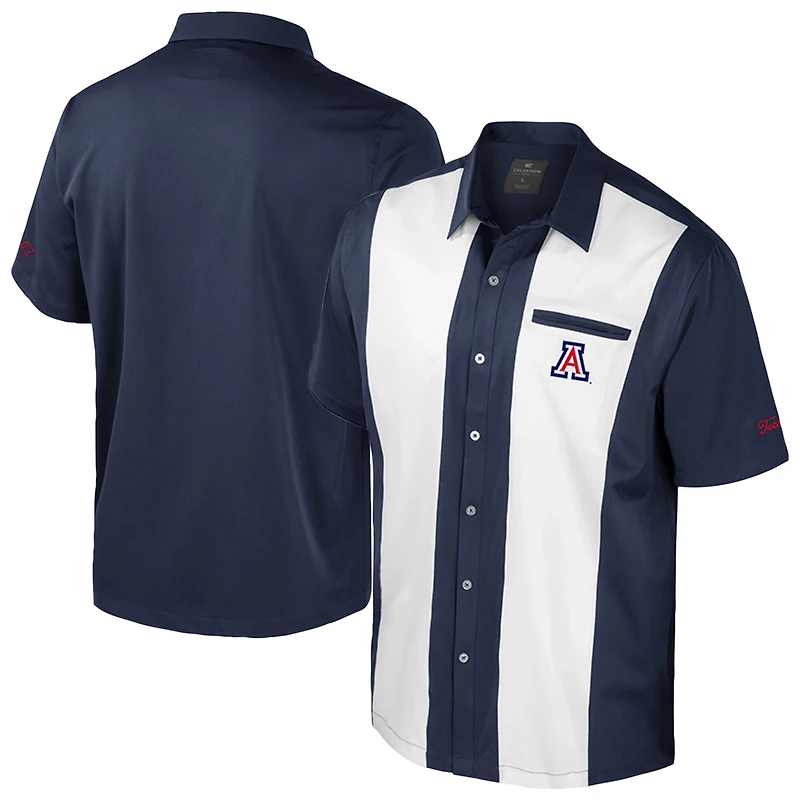 Colosseum Arizona Wildcats Strike Bowling Button-Up Shirt