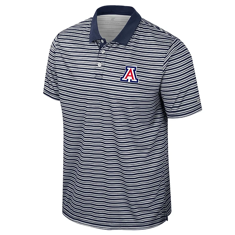 Colosseum Arizona Wildcats Striped Polo