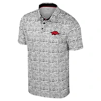 Colosseum Arkansas Razorbacks Big  Tall It's Time Allover Printed Polo