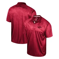 Colosseum Arkansas Razorbacks Honeycomb Raglan Polo