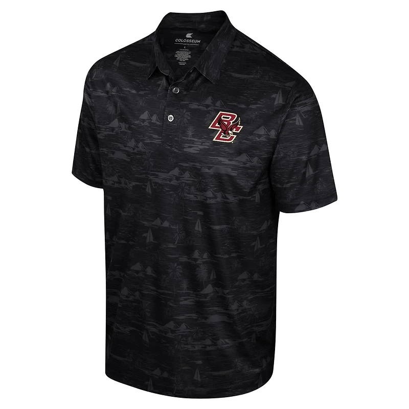 Colosseum Boston College Eagles Daly Print Polo