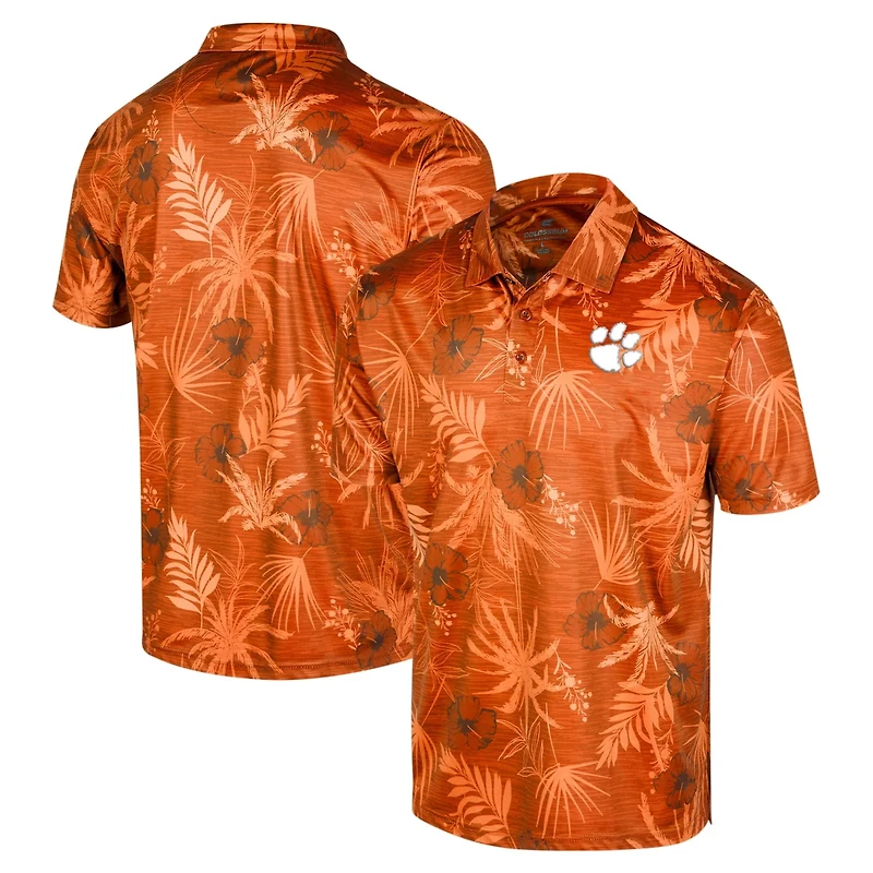 Colosseum Clemson Tigers Big  Tall Palms Polo