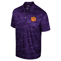 Colosseum Clemson Tigers Daly Print Polo