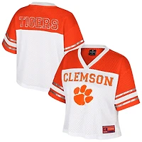 Colosseum Clemson Tigers Treasure Cropped Football Jersey