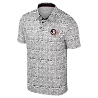 Colosseum Florida State Seminoles Big  Tall It's Time Allover Printed Polo