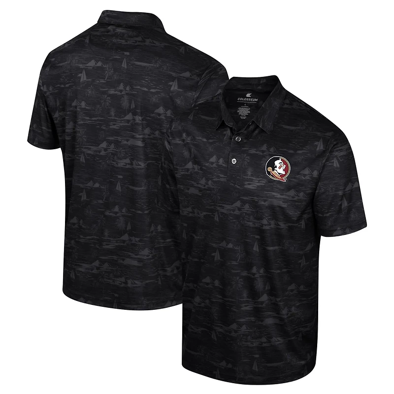 Colosseum Florida State Seminoles Daly Print Polo