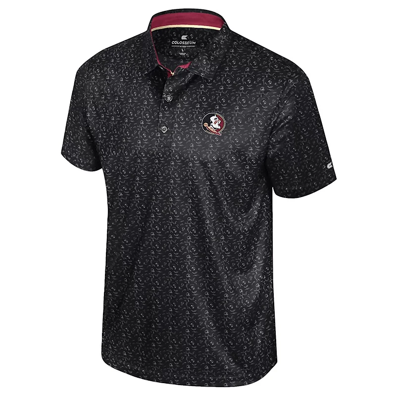 Colosseum Florida State Seminoles Football Print Polo
