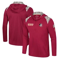 Colosseum Florida State Seminoles OHT Military Appreciation Quarter-Zip Hoodie Jacket