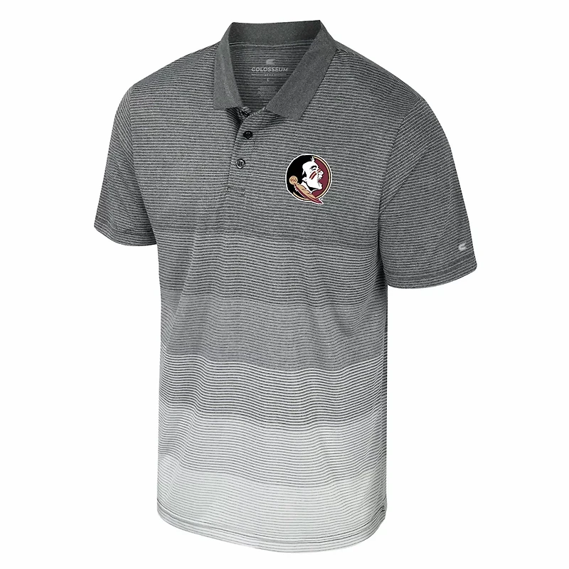 Colosseum Florida State Seminoles Striped Mesh Polo