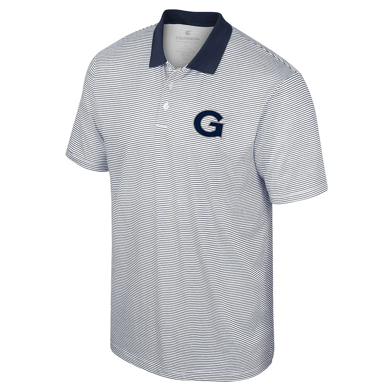 Colosseum Georgetown Hoyas Print Stripe Polo