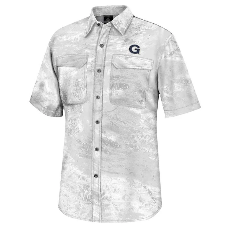 Colosseum Georgetown Hoyas Realtree Aspect Charter Full-Button Fishing Shirt