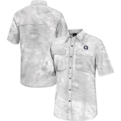 Colosseum Georgetown Hoyas Realtree Aspect Charter Full-Button Fishing Shirt