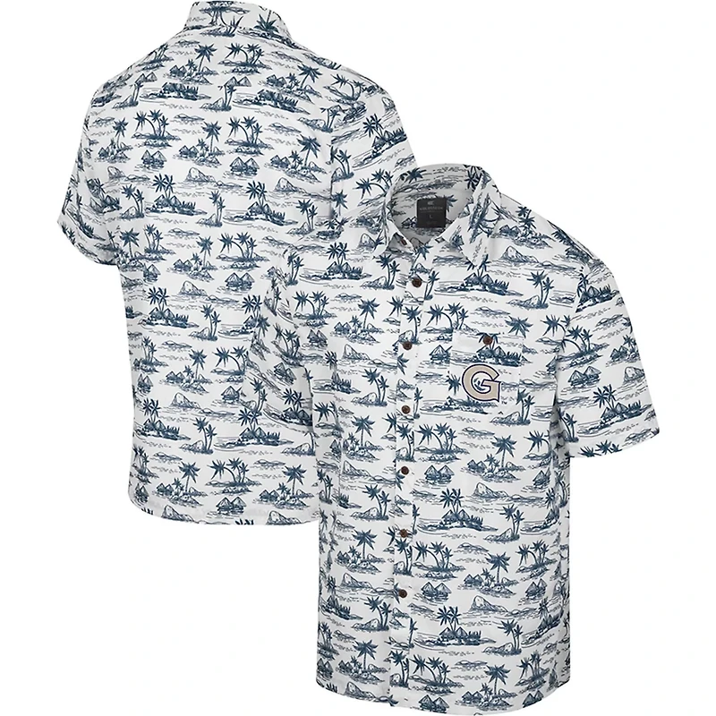 Colosseum Georgetown Hoyas Spontaneous is Romantic Camp Button-Up Shirt