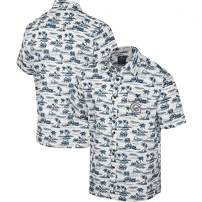 Colosseum Georgetown Hoyas Spontaneous is Romantic Camp Button-Up Shirt