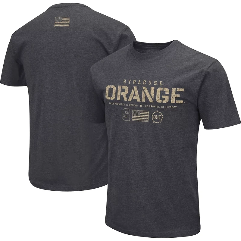 Colosseum Heather Syracuse Orange Big  Tall OHT Military Appreciation Playbook T-Shirt