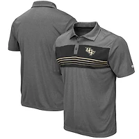 Colosseum Heathered Charcoal UCF Knights Smithers Polo