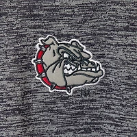 Colosseum Heathered Gonzaga Bulldogs Down Swing Raglan Polo
