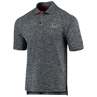 Colosseum Heathered Gonzaga Bulldogs Down Swing Raglan Polo