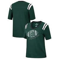 Colosseum Heathered Michigan State Spartans 15 Min Early Football V-Neck T-Shirt