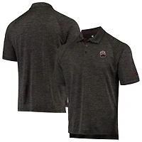 Colosseum Heathered Montana Grizzlies Down Swing Raglan Polo