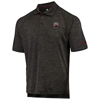 Colosseum Heathered Montana Grizzlies Down Swing Raglan Polo