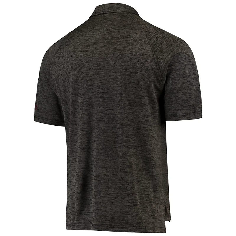 Colosseum Heathered Montana Grizzlies Down Swing Raglan Polo