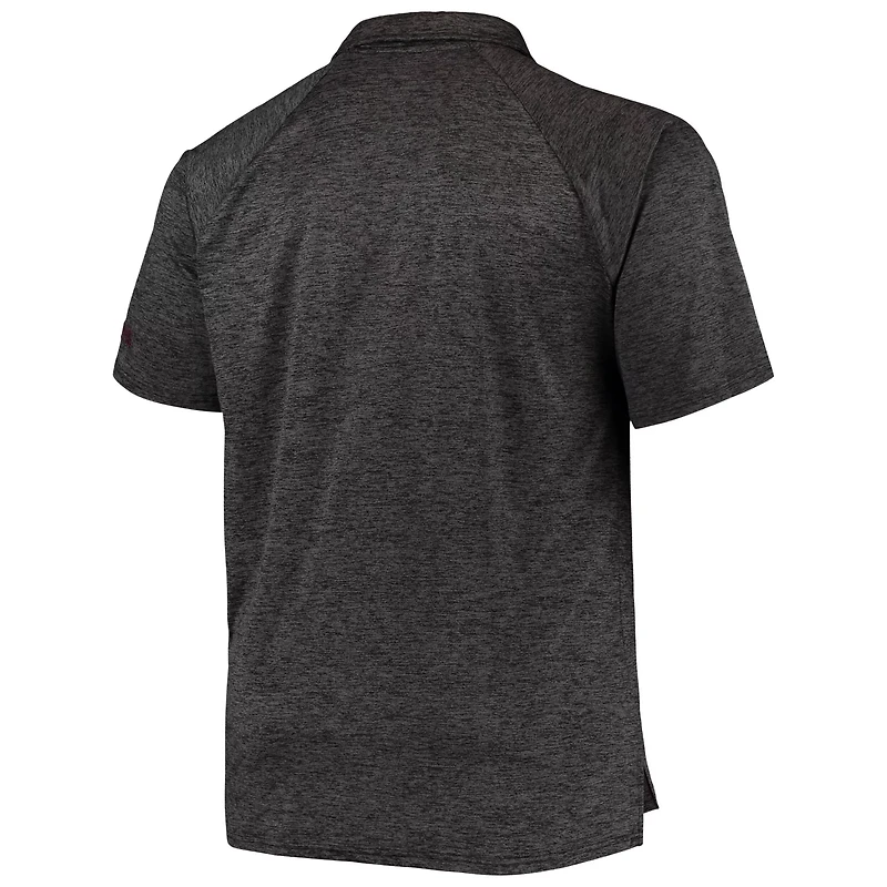 Colosseum Heathered Ohio State Buckeyes Big  Tall Down Swing Polo