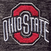 Colosseum Heathered Ohio State Buckeyes Down Swing Raglan Polo
