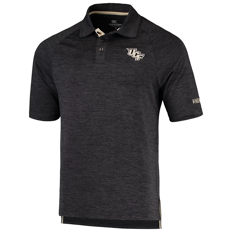 Colosseum Heathered UCF Knights Down Swing Polo