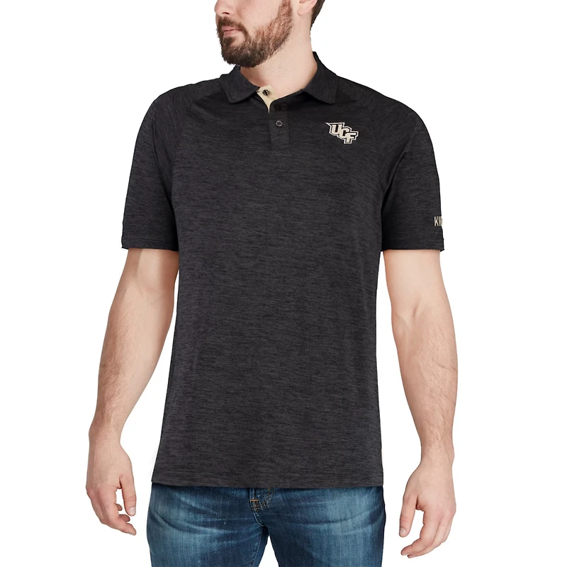 Colosseum Heathered UCF Knights Down Swing Polo