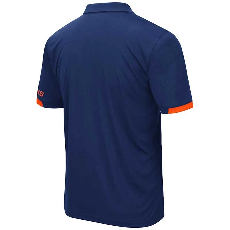 Colosseum Illinois Fighting Illini Big  Tall Santry Polo