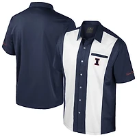 Colosseum Illinois Fighting Illini Strike Bowling Button-Up Shirt