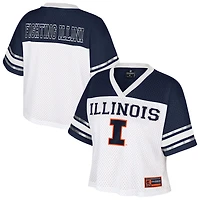 Colosseum Illinois Fighting Illini Treasure Cropped Football Jersey