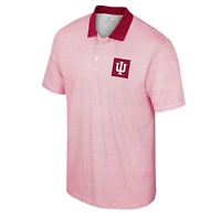 Colosseum Indiana Hoosiers Print Stripe Polo