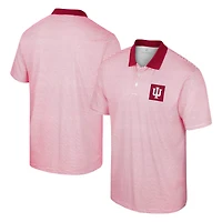 Colosseum Indiana Hoosiers Print Stripe Polo