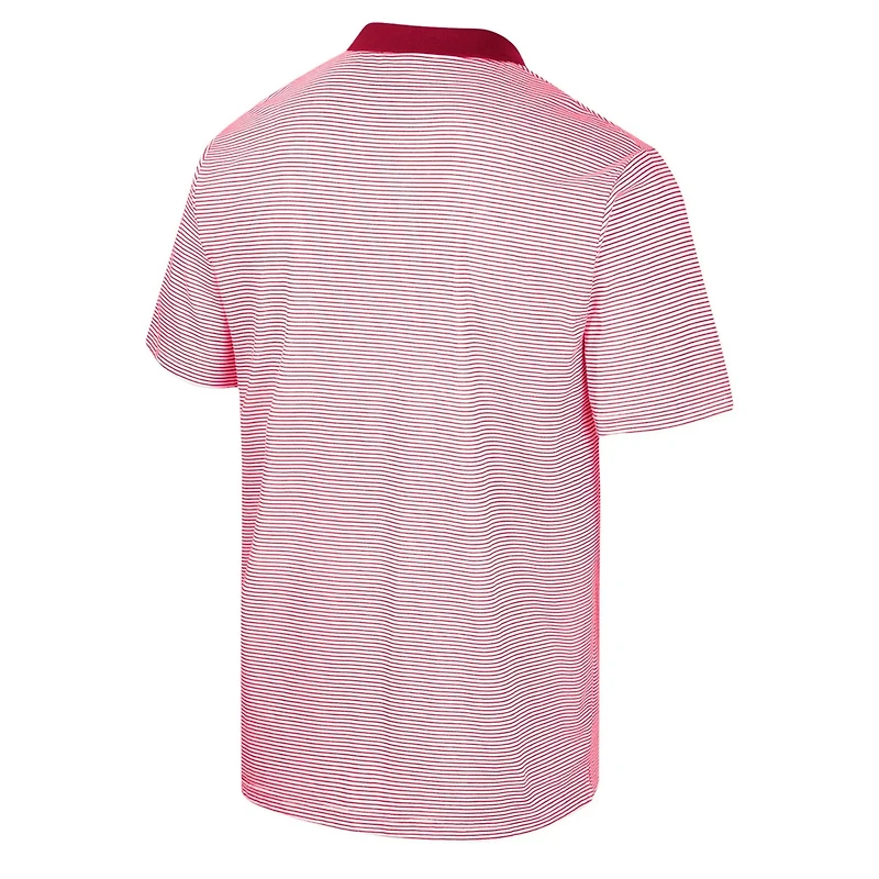 Colosseum Indiana Hoosiers Print Stripe Polo