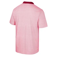 Colosseum Indiana Hoosiers Print Stripe Polo