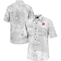 Colosseum Indiana Hoosiers Realtree Aspect Charter Full-Button Fishing Shirt