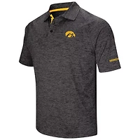 Colosseum Iowa Hawkeyes Big  Tall Down Swing Polo