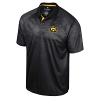 Colosseum Iowa Hawkeyes Honeycomb Raglan Polo