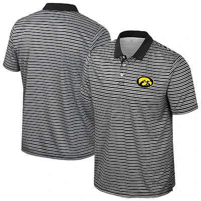 Colosseum Iowa Hawkeyes Striped Polo