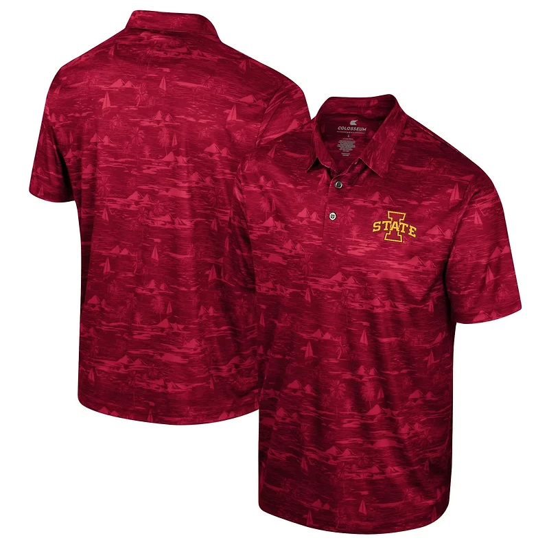 Colosseum Iowa State Cyclones Daly Print Polo
