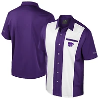 Colosseum Kansas State Wildcats Strike Bowling Button-Up Shirt