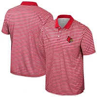 Colosseum Louisville Cardinals Striped Polo