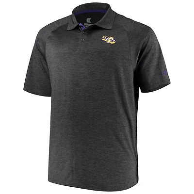 Colosseum LSU Tigers Big  Tall Down Swing Polo