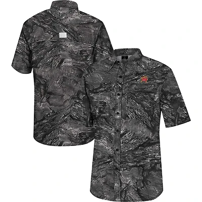 Colosseum Maryland Terrapins Realtree Aspect Charter Full-Button Fishing Shirt