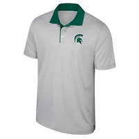 Colosseum Michigan State Spartans Big  Tall Tuck Striped Polo