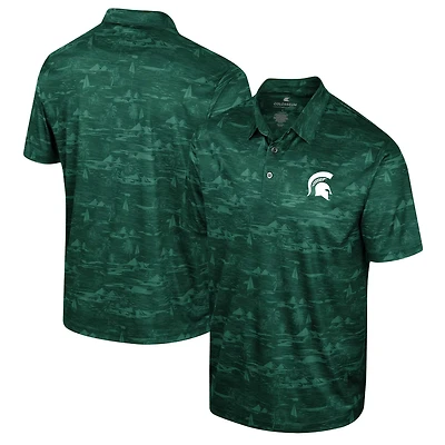 Colosseum Michigan State Spartans Daly Print Polo